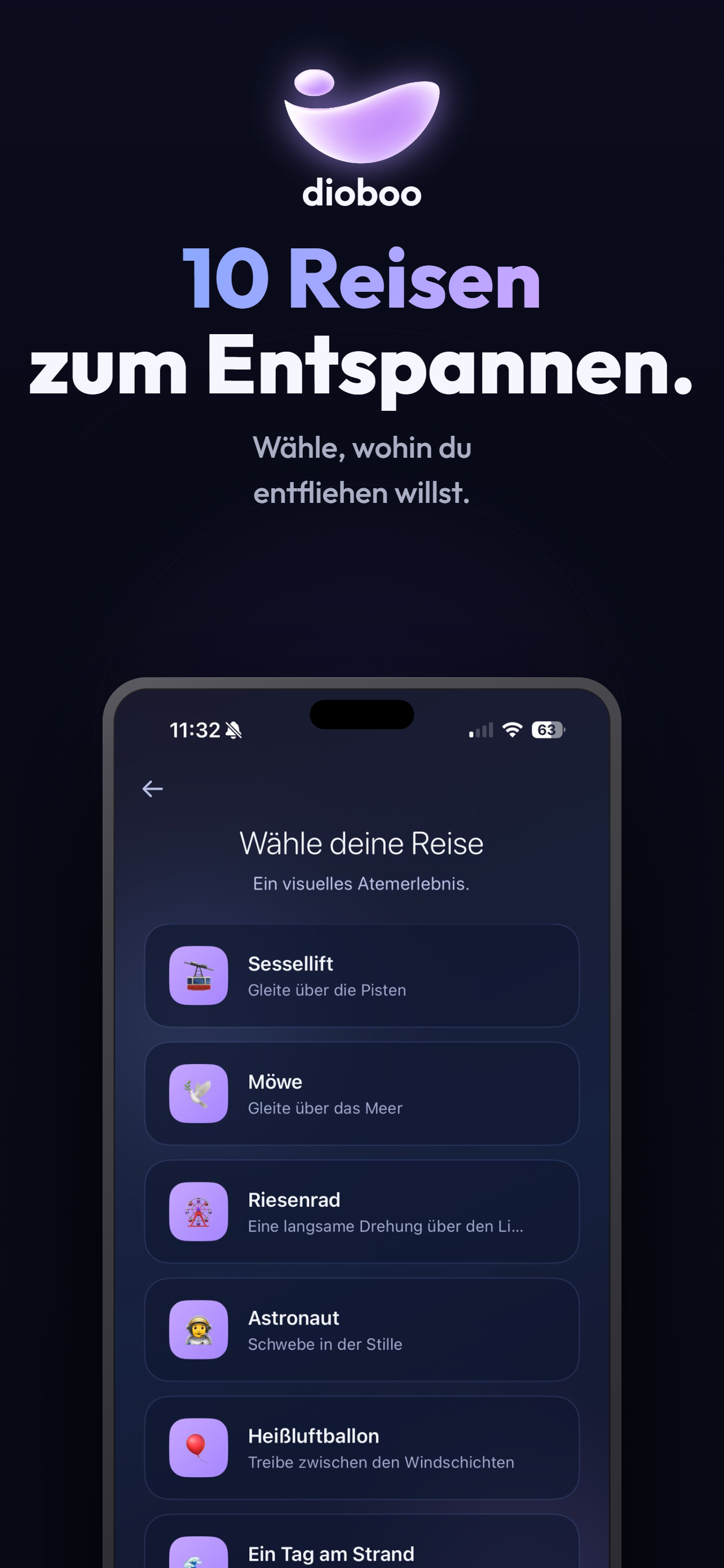 10 beruhigende Reisen